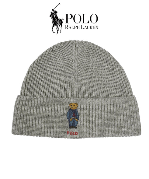 ポロ ラルフローレン POLO RALPH LAUREN solid denim bear beanie ニット帽 【メール便】